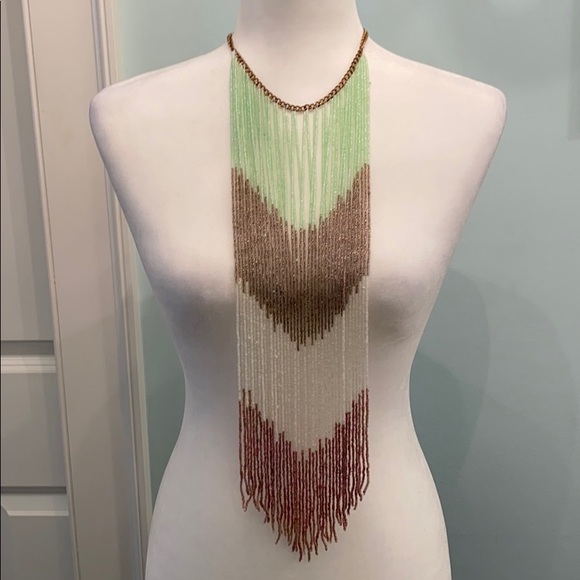 Jewelry - Long Beaded Statement Necklace